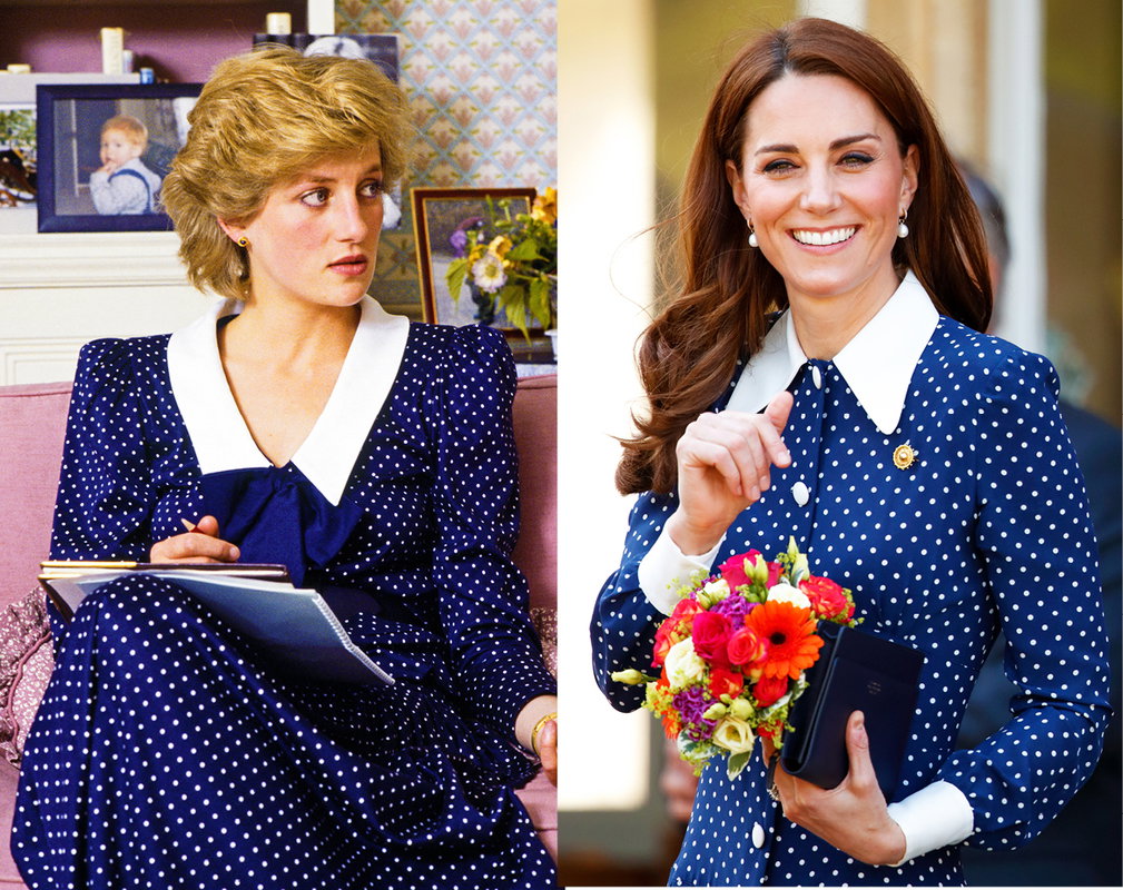 Księżna Diana i księżna Kate