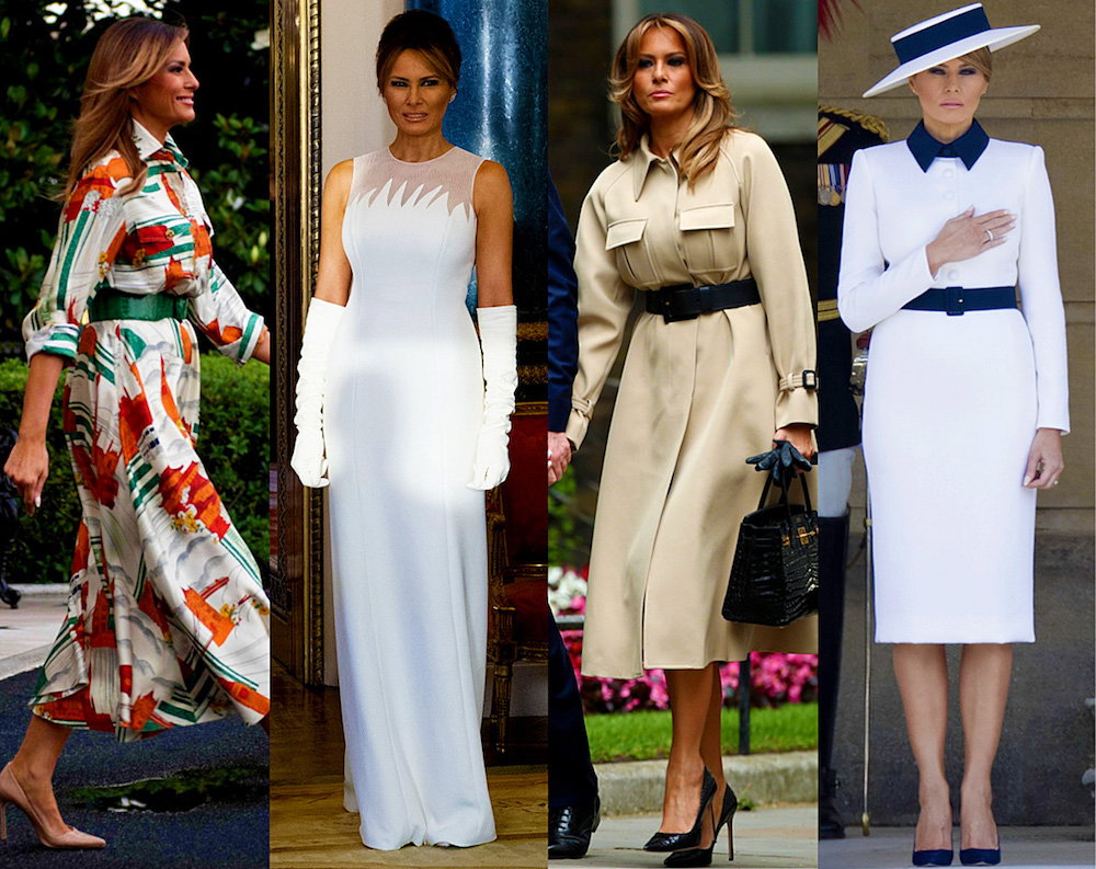 Melania Trump- stylizacje wizyta Anglia 2019