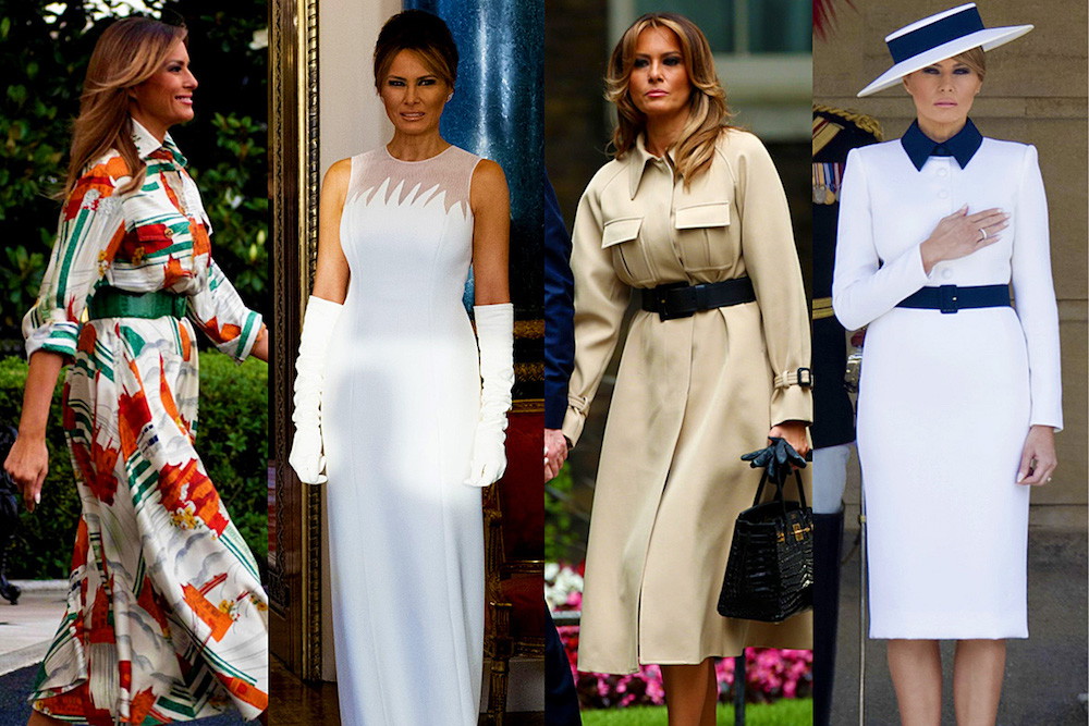 Melania Trump- stylizacje wizyta Anglia 2019