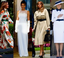 Melania Trump- stylizacje wizyta Anglia 2019