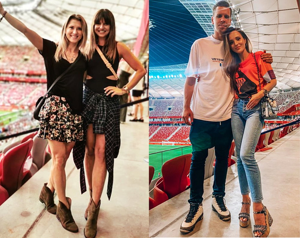 Stylizacje Wags na na meczu Polska-Izrael