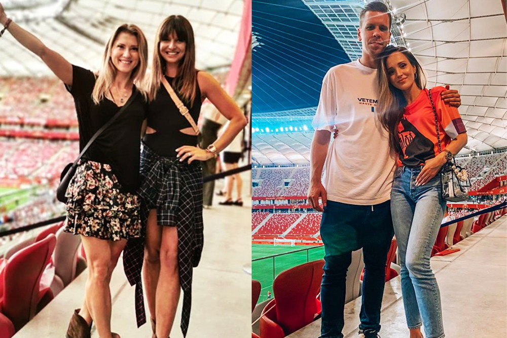 Stylizacje Wags na na meczu Polska-Izrael