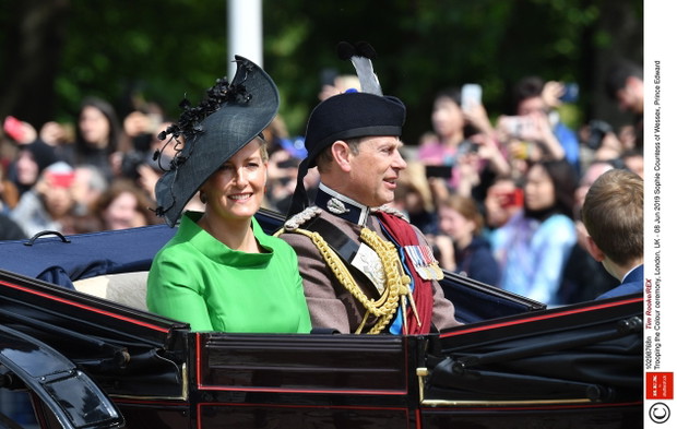 Brytyjska rodzina królewska podczas ?wi?ta Trooping the Colour