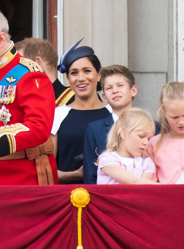 Brytyjska rodzina królewska podczas ?wi?ta Trooping the Colour