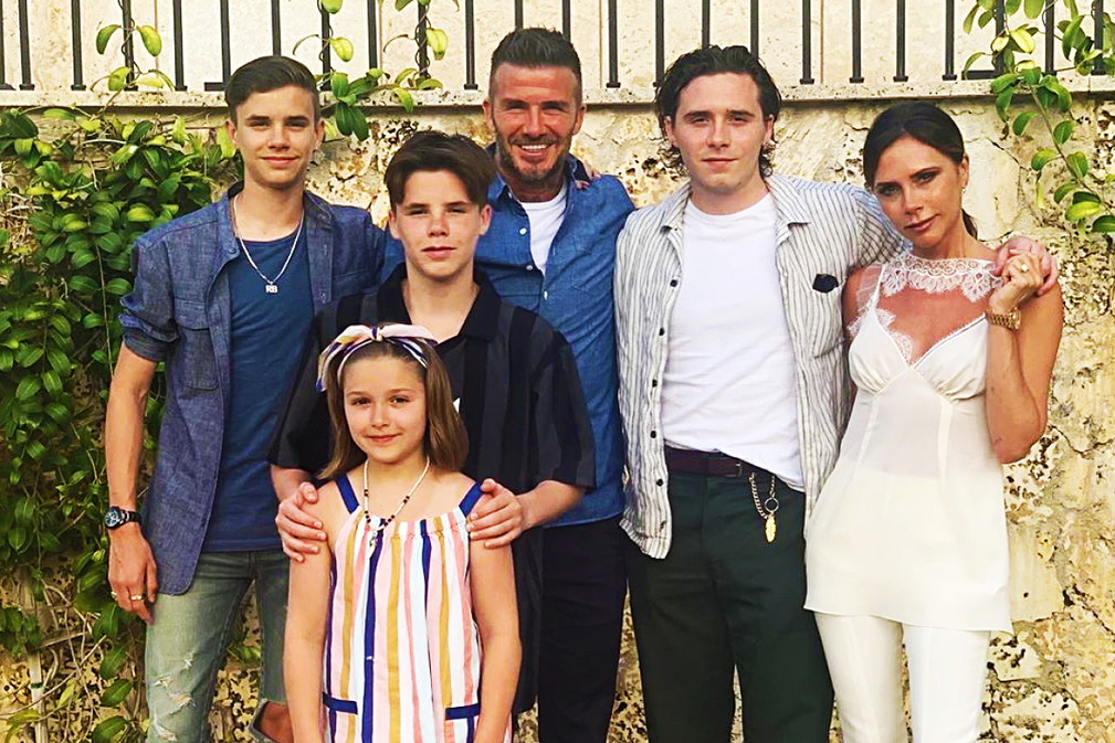 Rodzina Beckhamów, David Beckham, Victoria Beckham, Romeo Beckham, Cruz Beckham, Harper Beckham, Brooklyn Beckham