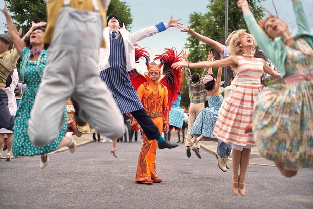 Taron Egerton as Elton John in Rocketman from Paramount Pictures.