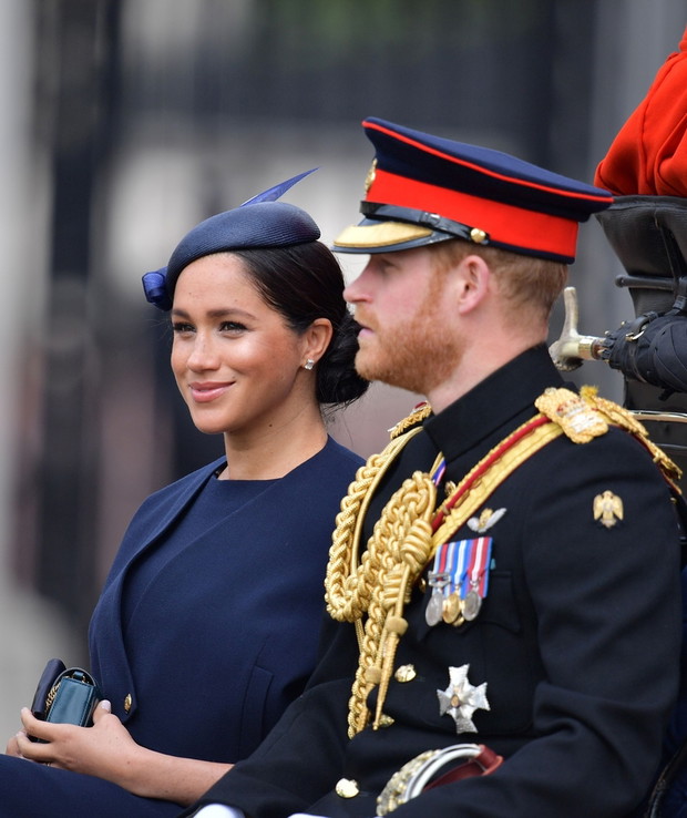 Brytyjska rodzina królewska podczas ?wi?ta Trooping the Colour