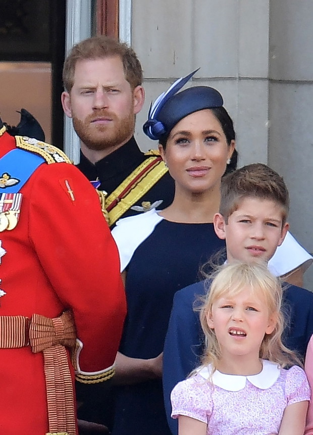 Brytyjska rodzina królewska podczas ?wi?ta Trooping the Colour