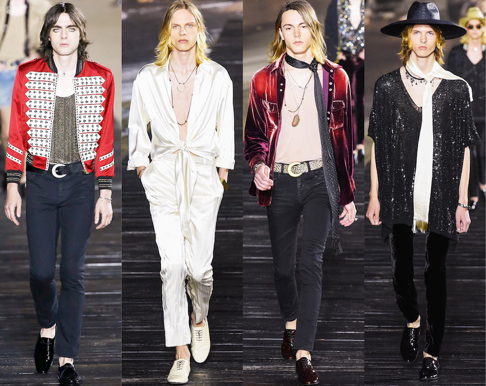 Saint Laurent pokaz męskiej kolekcji na wiosnę 2020