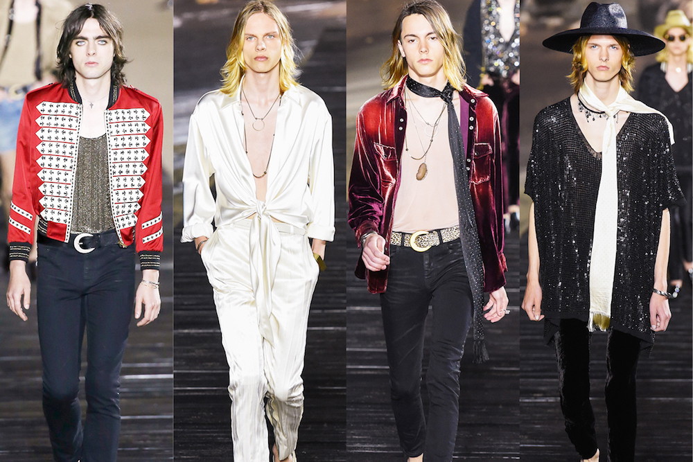 Saint Laurent pokaz męskiej kolekcji na wiosnę 2020