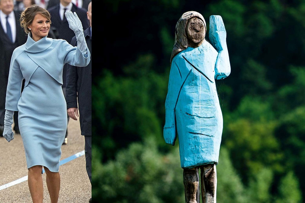 Melania Trump, pomnik