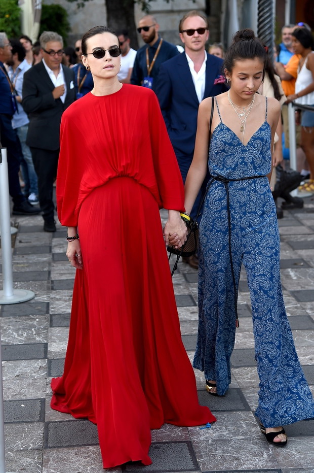 Kasia Smutniak z córk? na festiwalu Taormina