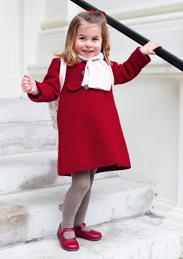 Princess Charlotte leaves for her first day at Nursery