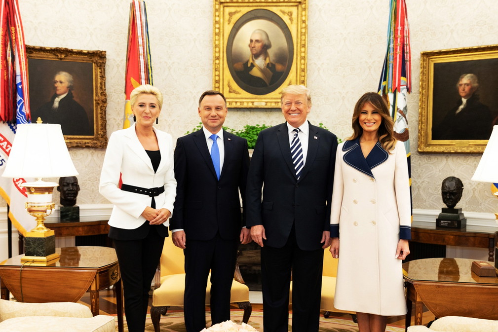 Agata Duda, Andrzej Duda, Donald Trump, Melania Trump