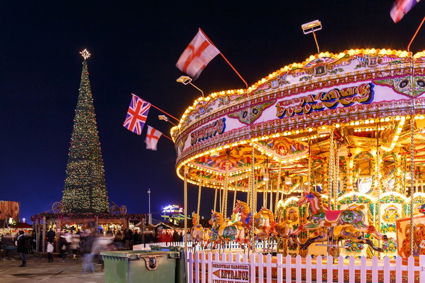 Christmas fair in Hyde park in 2016
