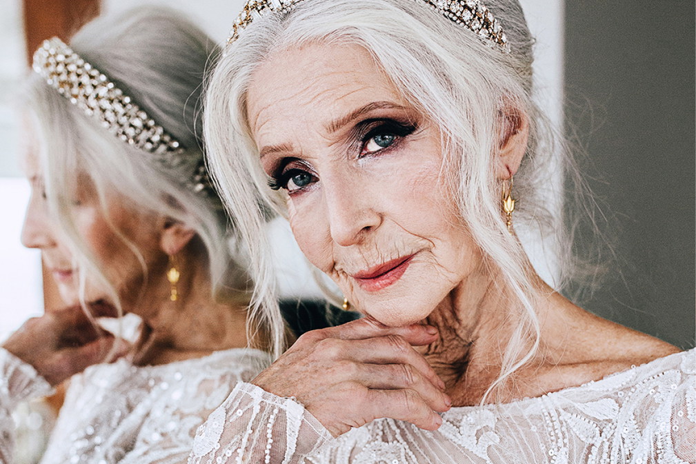 85-letni Helena Norowicz w kampanii sukien ślubnych Laurelle na sezon 2019/2020