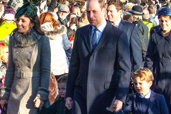 Książę William, księżna Kate, książę George, księżniczka Charlotte