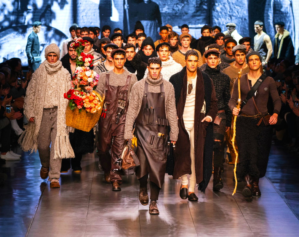 Dolce&Gabbana pokaz jesień zima 2020/21 moda męska tredny