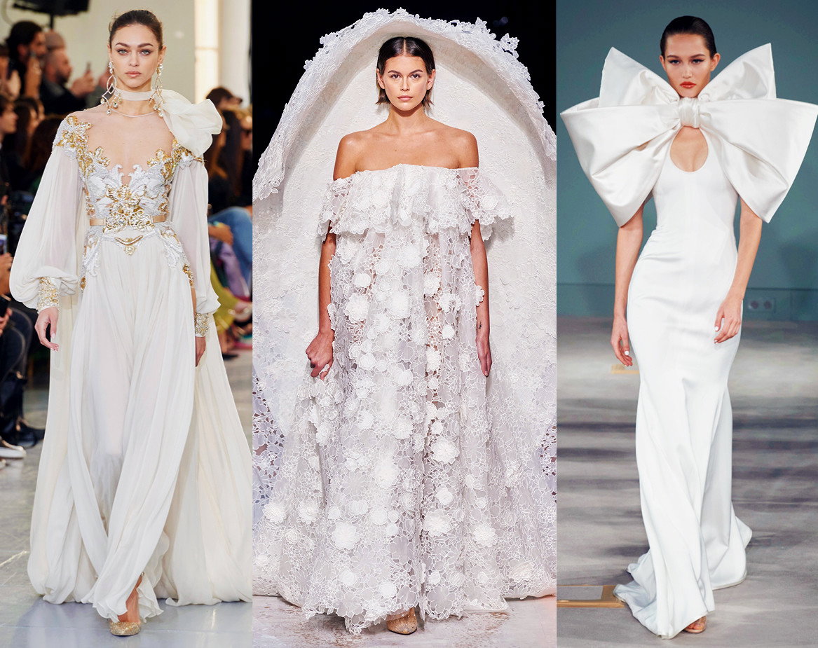 najpiękniejsze kreacje ślubne z pokazów haute couture na wiosnę 2020