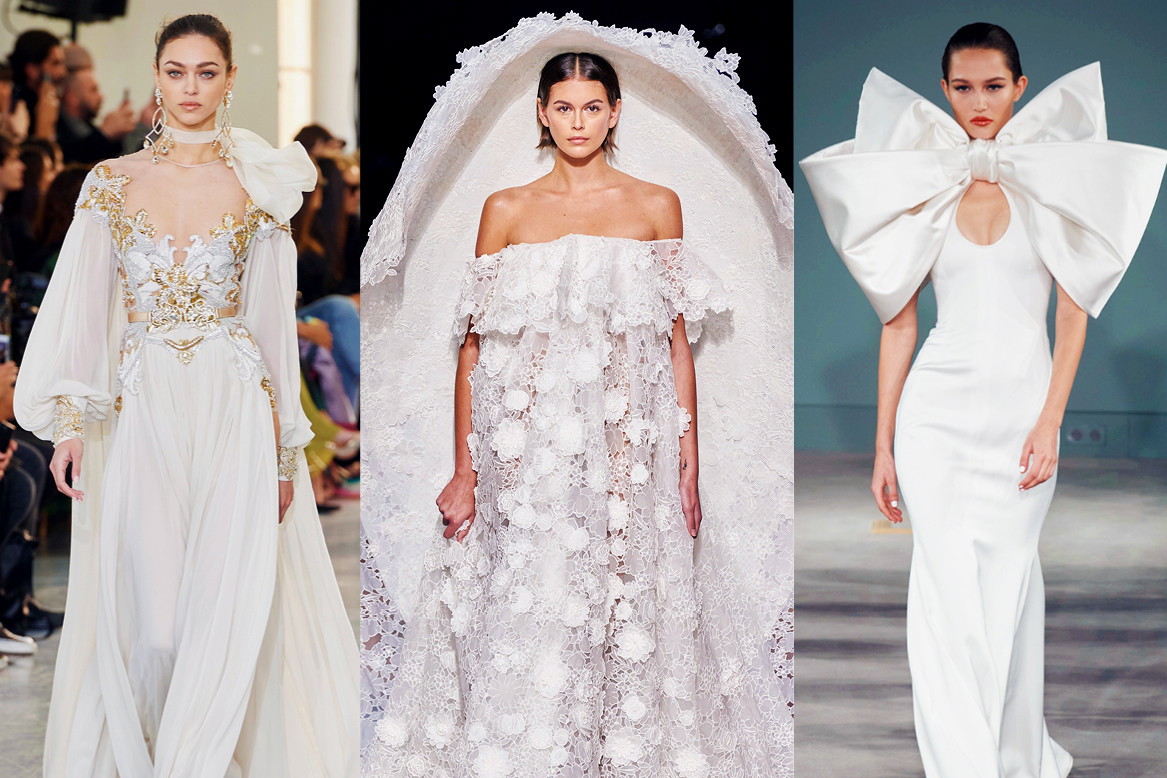 najpiękniejsze kreacje ślubne z pokazów haute couture na wiosnę 2020
