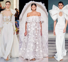 najpiękniejsze kreacje ślubne z pokazów haute couture na wiosnę 2020