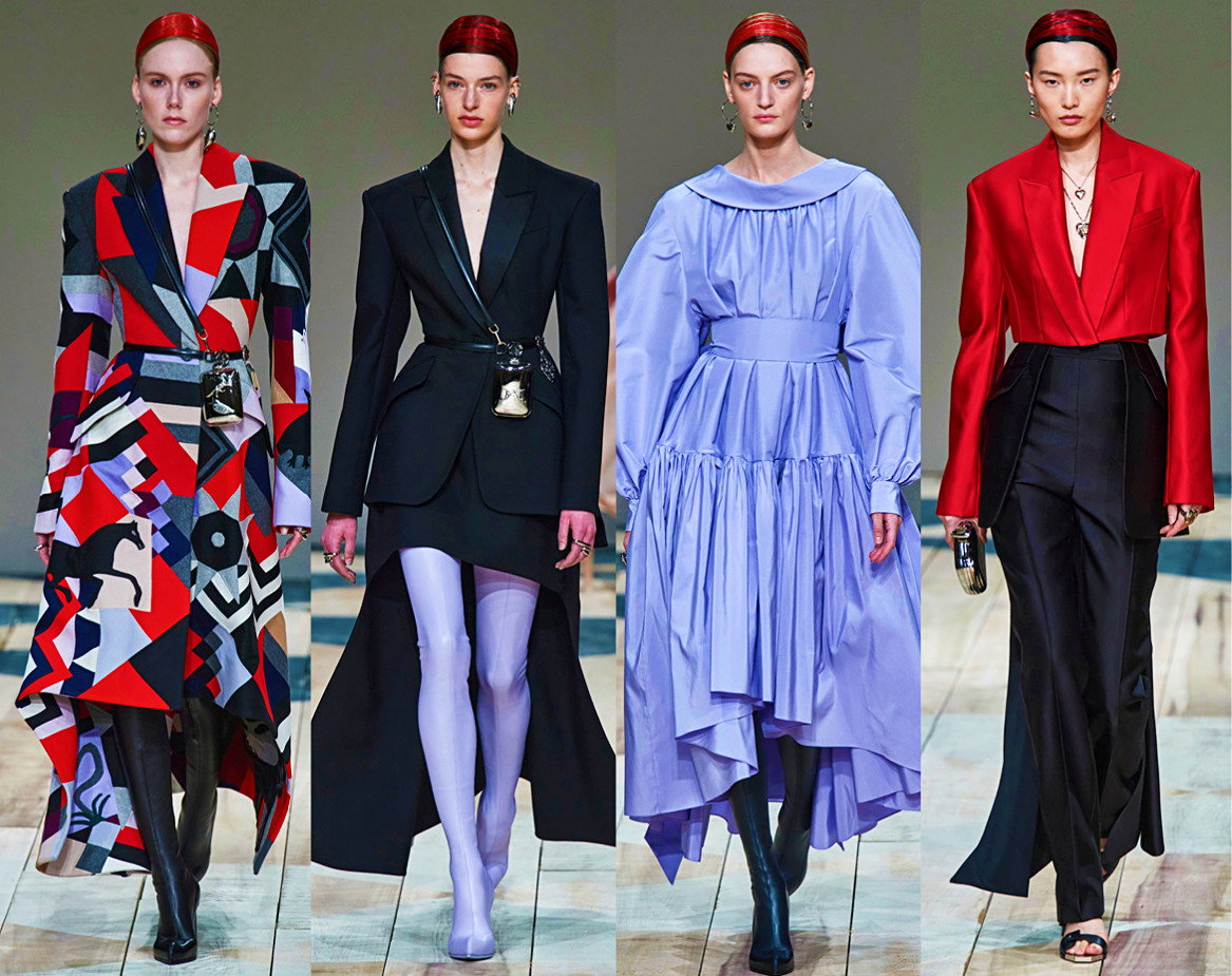 Alexander McQueen pokaz na jesień zimę 2020 2021