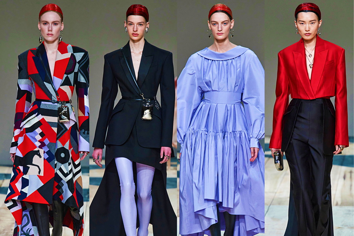 Alexander McQueen pokaz na jesień zimę 2020 2021