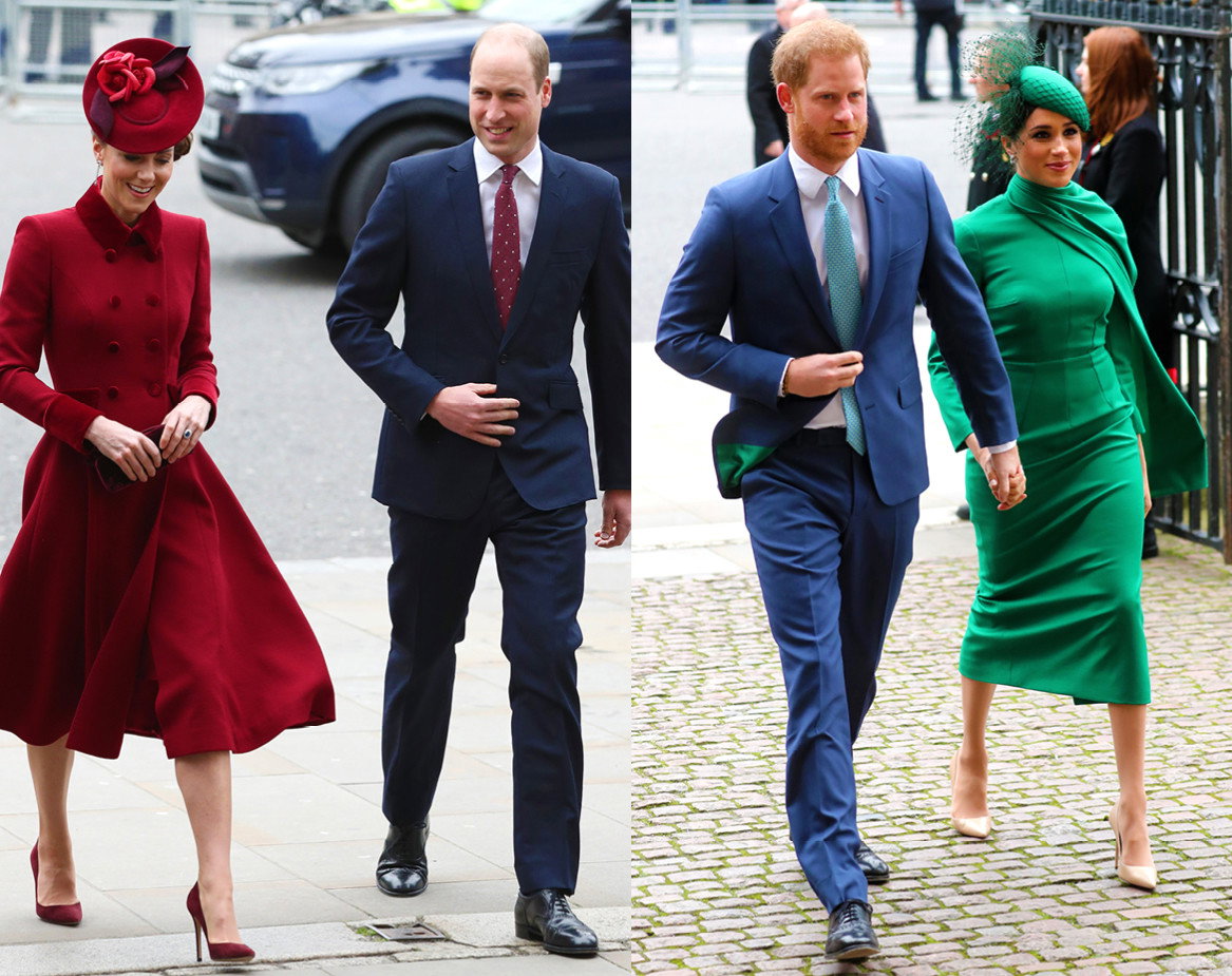 Księżna Meghan i książę Harry, książę William, księżna Kate Dzień Wspólnoty Narodów