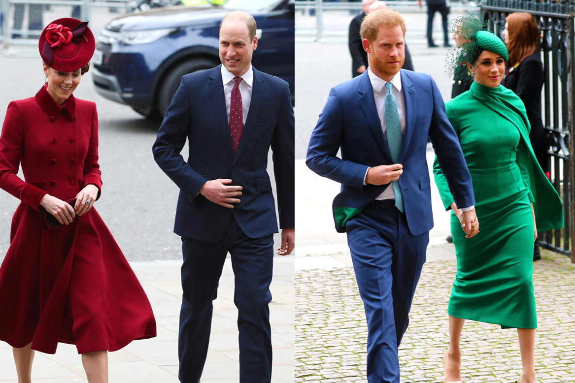 Księżna Meghan i książę Harry, książę William, księżna Kate Dzień Wspólnoty Narodów