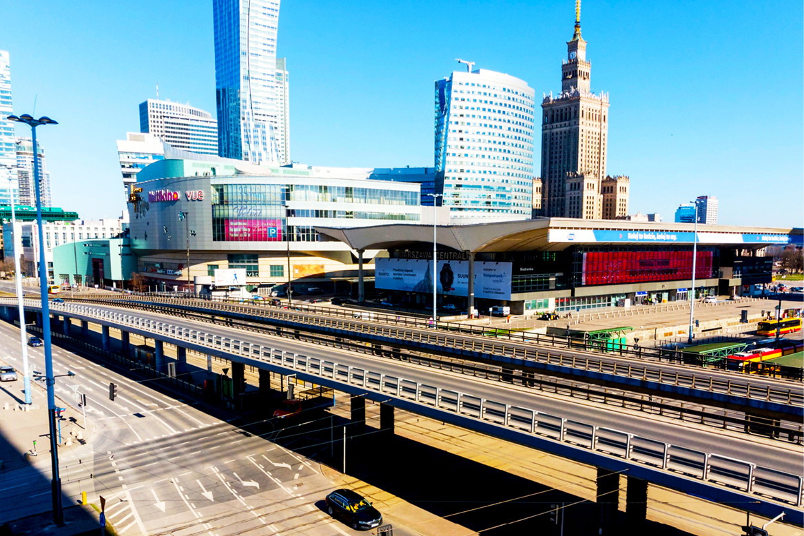 opustoszała Warszawa, epidemia, koronawirus, marzec 2020