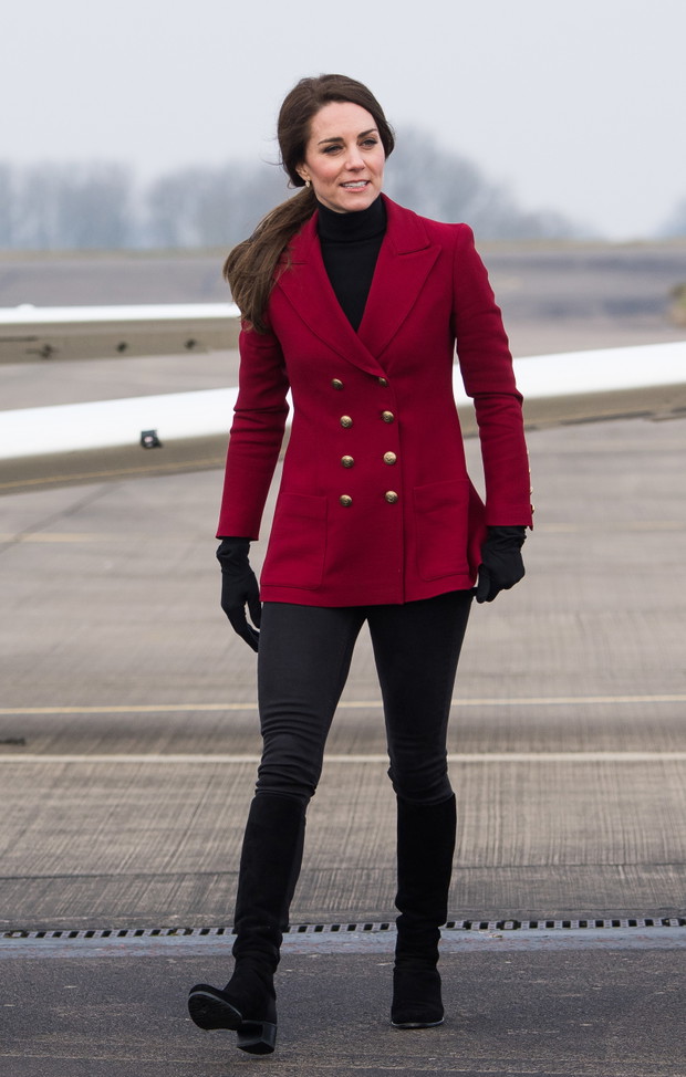 The Duchess Of Cambridge Visits The RAF Air Cadets At RAF Wittering