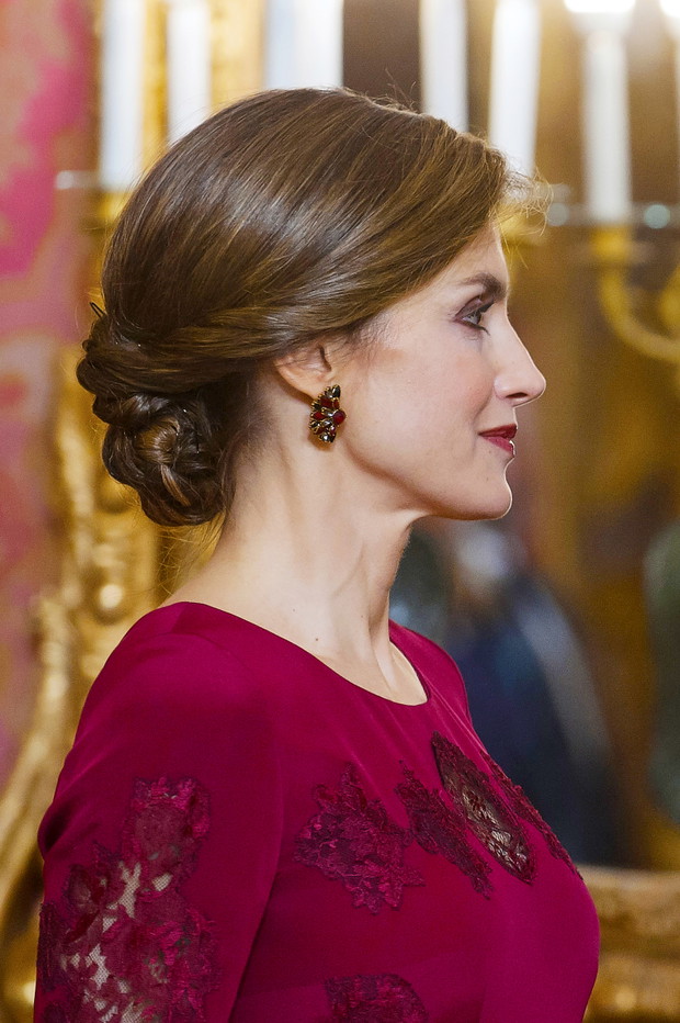 Spanish Royals Receive Diplomats At The Royal Palace