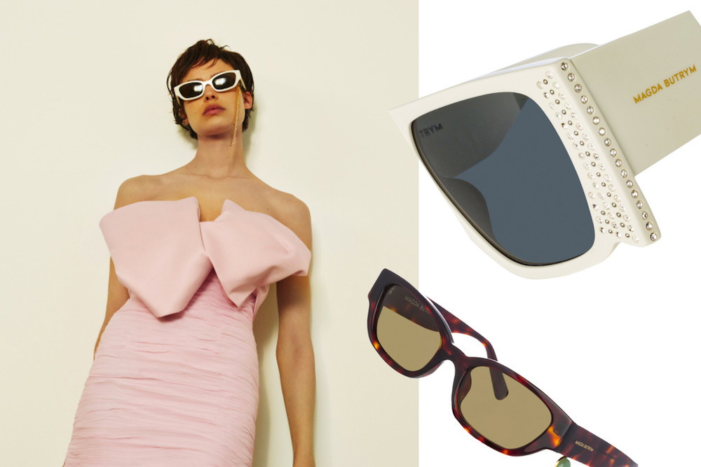 Trendy 2020 kolekcja okularów Magda Butrym X Linda Farrow na wiosnę lato 2020