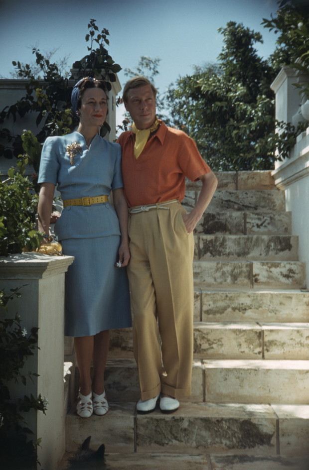 Duke and Duchess Standing on Steps