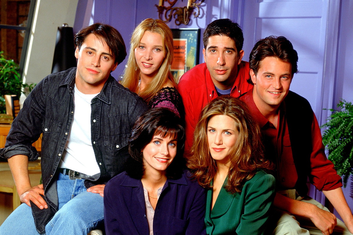 Przyjaciele,Friends, Matt LeBlanc, Lisa Kudrow, David Schwimmer, Matthew Perry, Courteney Cox, Jennifer Aniston, 1994