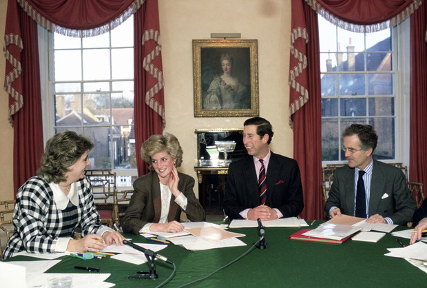 Diana Charles And Staff At Home