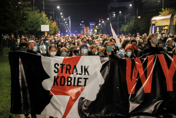 Protesty Strajku Kobiet po wyroku TK ws. aborcji