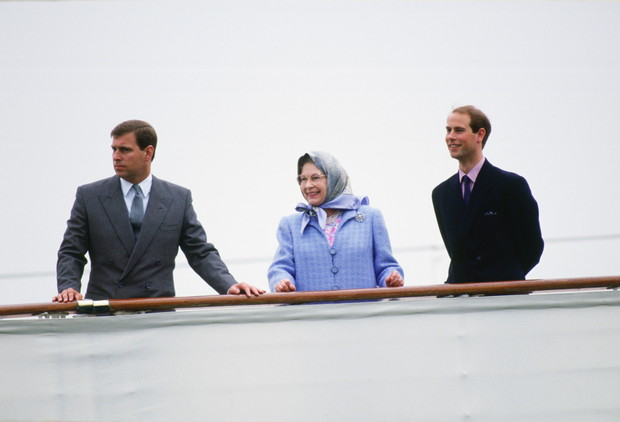 Queen Andrew & Edward On Britannia