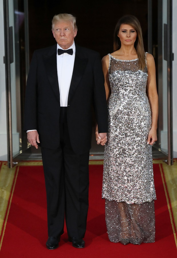 President Trump And First Lady Hosts State Dinner For French President Macron And Mrs. Macron