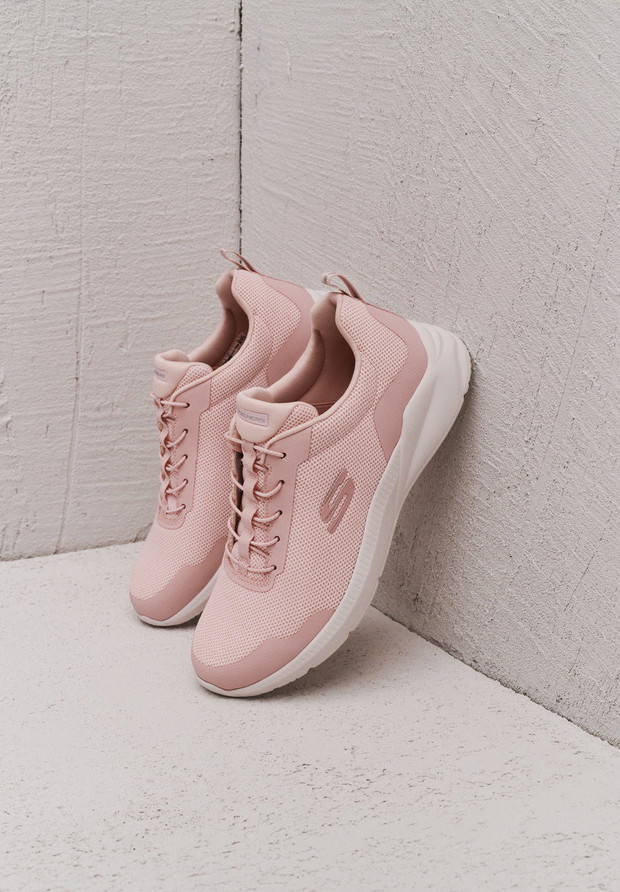 Różowe buty Skechers