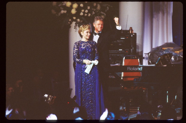 The Clintons Attend An Inaugural Ball