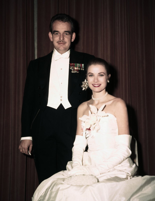 Portrait of Grace Kelly and Prince Rainier