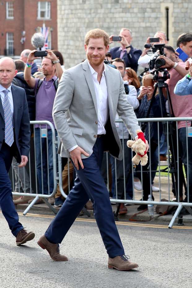 Prince Harry And Prince William Meet The Public During A Pre Wedding Walkabout In Windsor