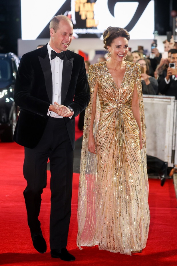 The Prince Of Wales And The Duchess of Cornwall, And The Duke And The Duchess Of Cambridge Attend The World Premiere Of “No Time to Die”