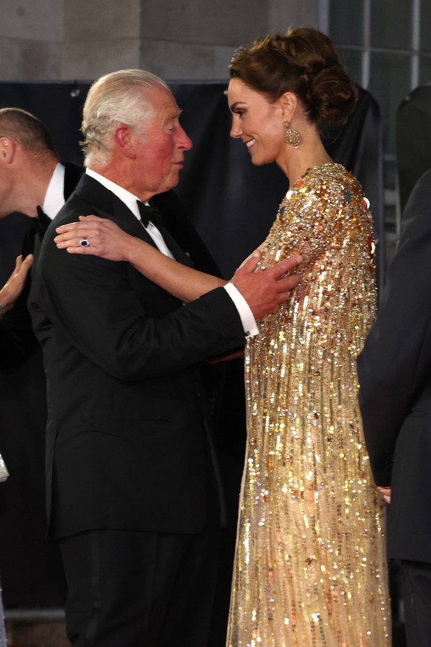 The Prince Of Wales And The Duchess of Cornwall, And The Duke And The Duchess Of Cambridge Attend The World Premiere Of “No Time to Die”