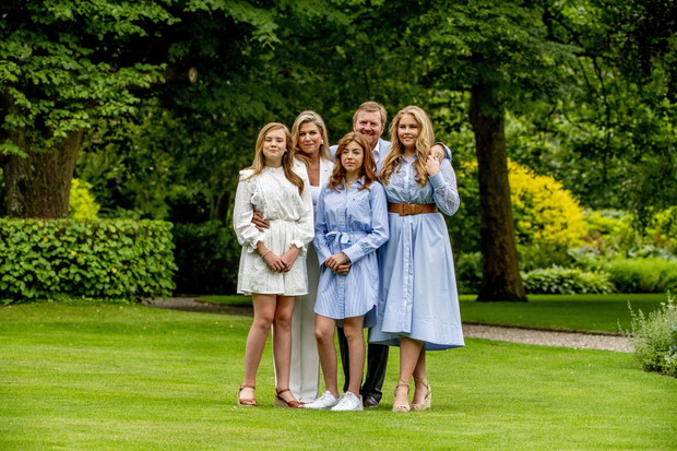 King Willem-Alexander, Queen Maxima and princesses Amalia,