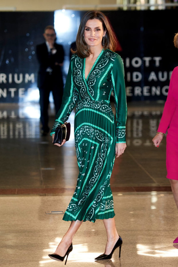 Queen Letizia of Spain Attends The Closure Of AFAMMER International Congress