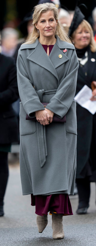 Sophie, Countess Of Wessex Attends A Memorial Service And Parade