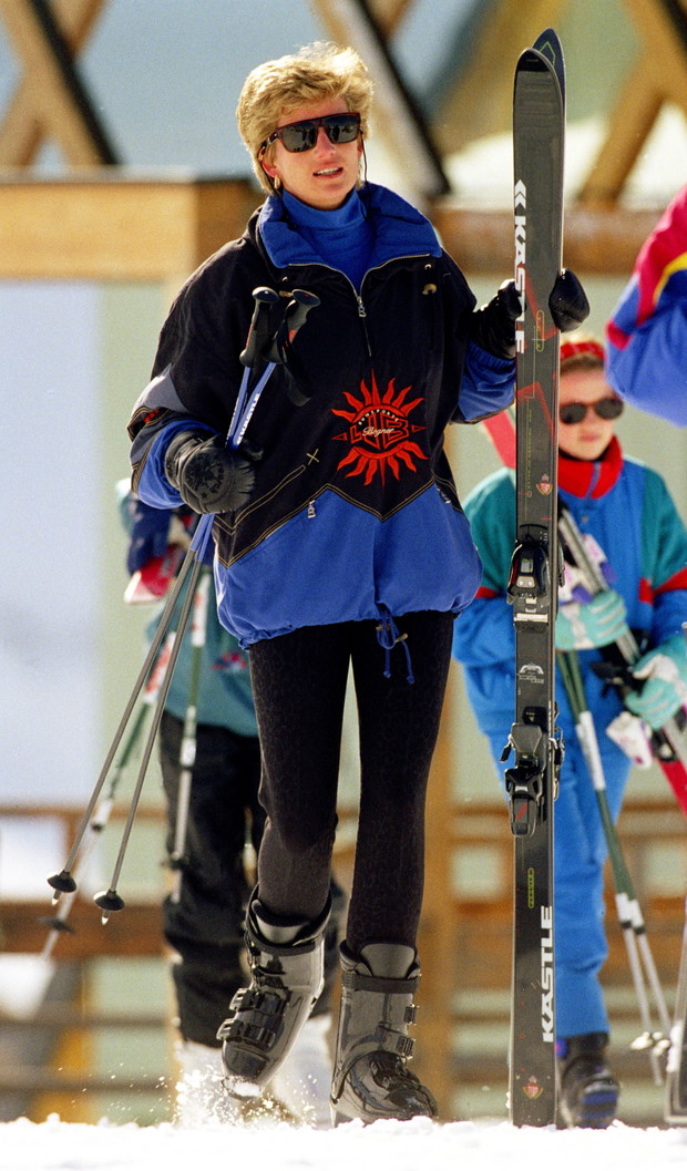 The Princess Of Wales, Sking In Lech, Austria