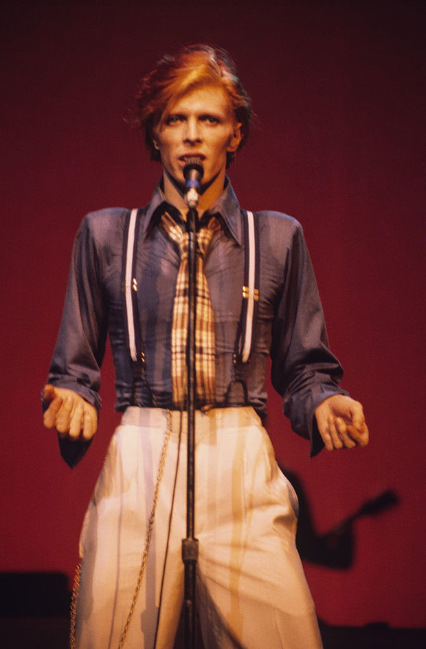 David Bowie On Stage In New York